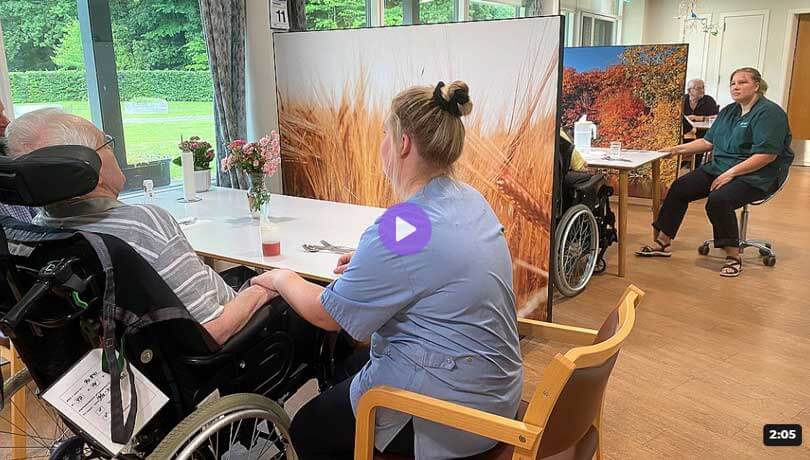 Skærmvægge på Sjørup Ældrecenter