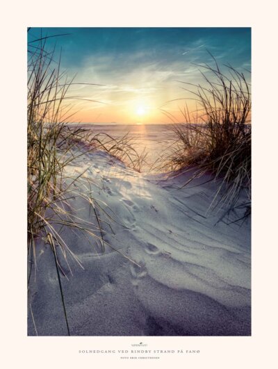 165 Solnedgang ved Rindby Strand på Fanø